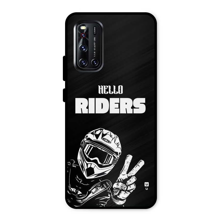 Hello Riders Metal Back Case for Vivo V19