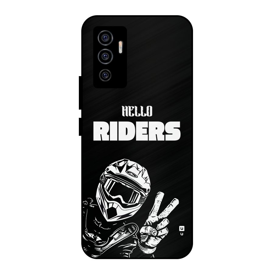 Hello Riders Metal Back Case for Vivo V23e
