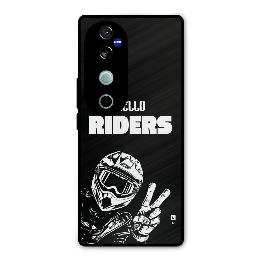 Hello Riders Metal Back Case for Vivo V40 Pro