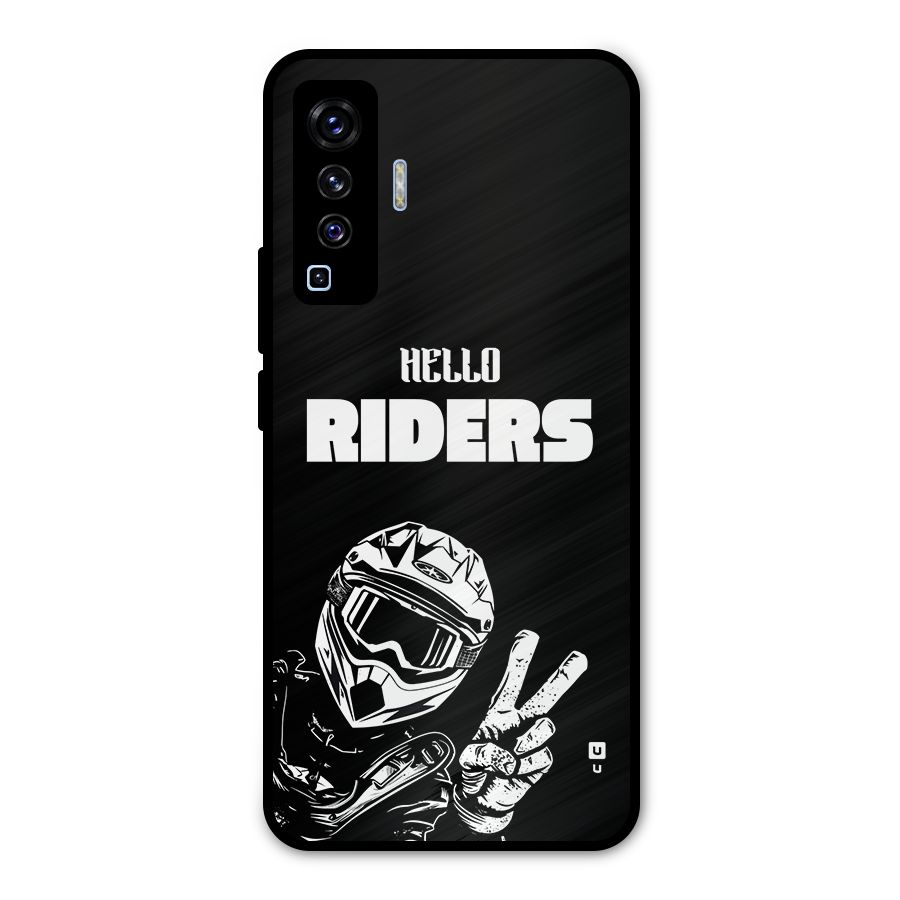Hello Riders Metal Back Case for Vivo X50