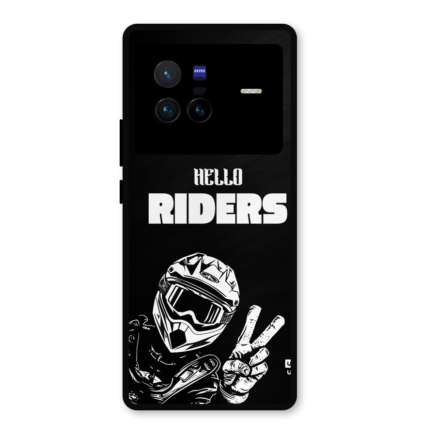 Hello Riders Metal Back Case for Vivo X80