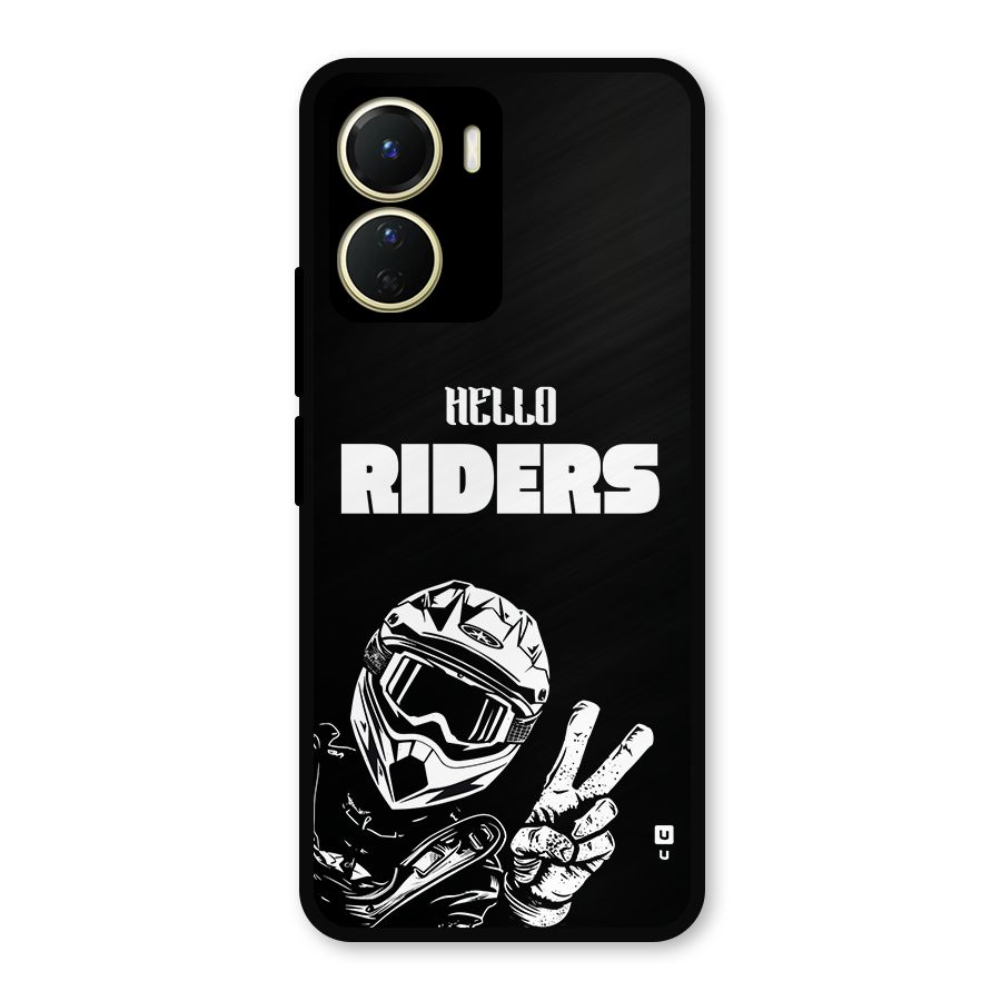 Hello Riders Metal Back Case for Vivo Y16