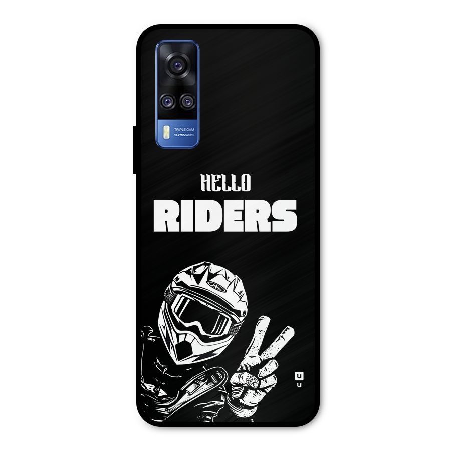 Hello Riders Metal Back Case for Vivo Y51A