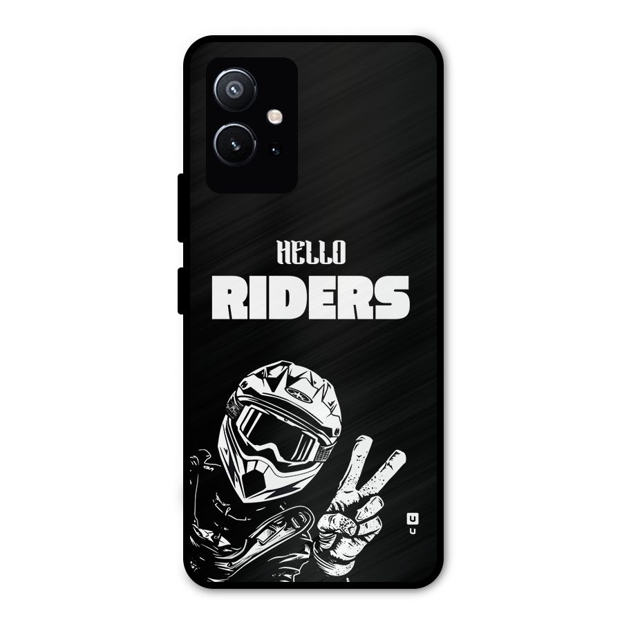 Hello Riders Metal Back Case for Vivo Y75 5G