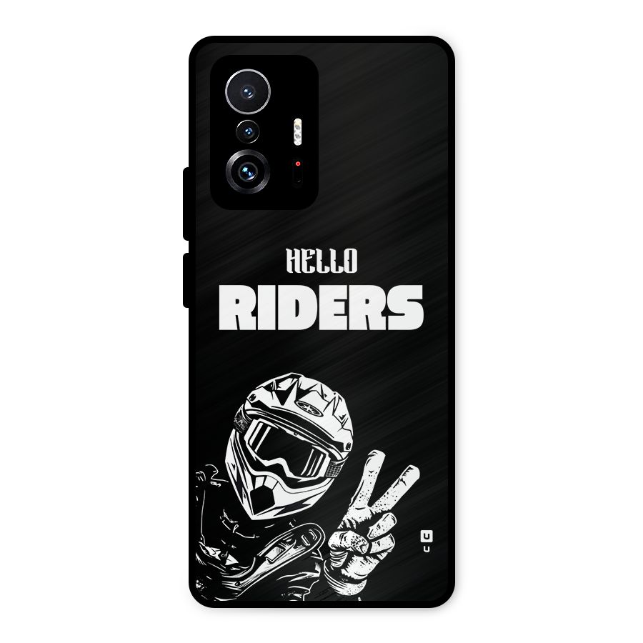 Hello Riders Metal Back Case for Xiaomi 11T Pro