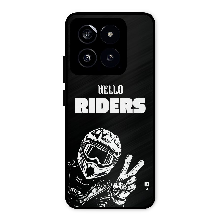 Hello Riders Metal Back Case for Xiaomi 14
