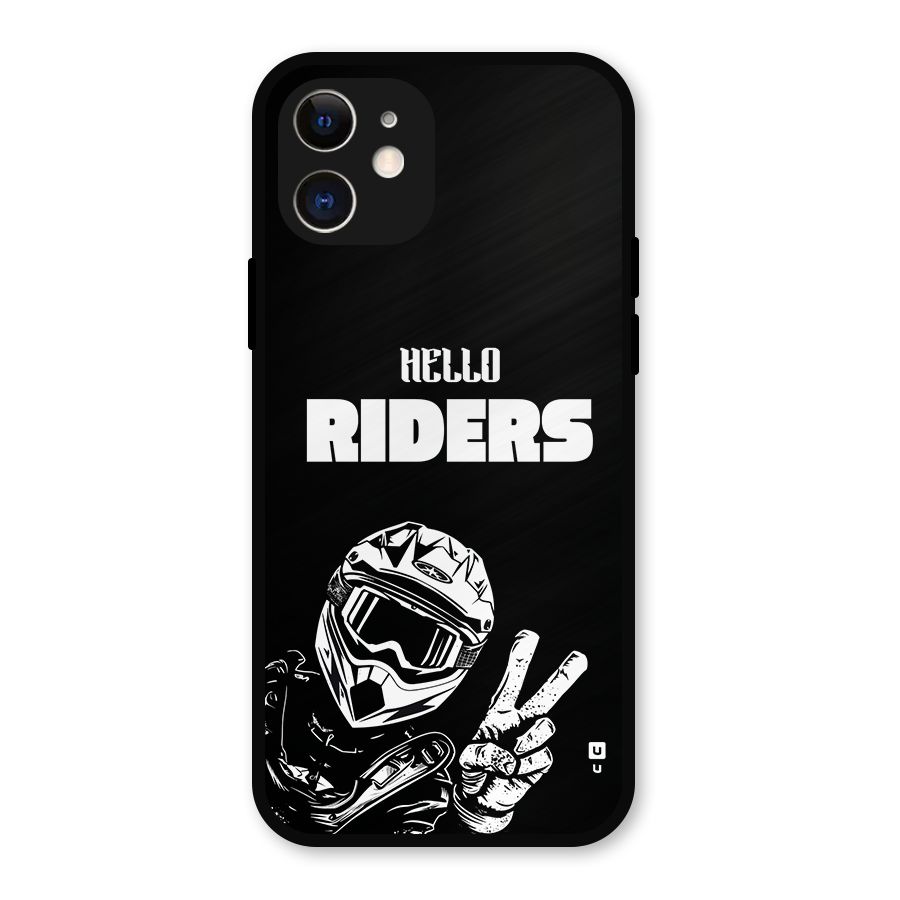 Hello Riders Metal Back Case for iPhone 12