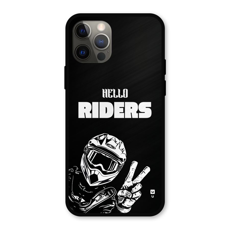 Hello Riders Metal Back Case for iPhone 12 Pro