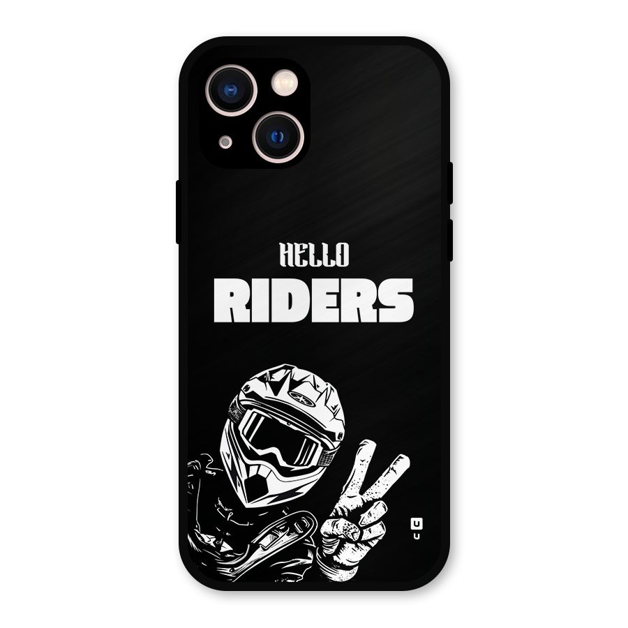 Hello Riders Metal Back Case for iPhone 13