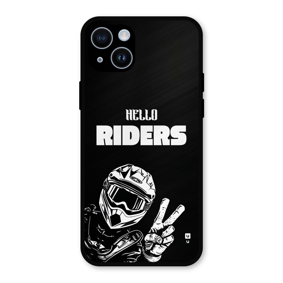 Hello Riders Metal Back Case for iPhone 14