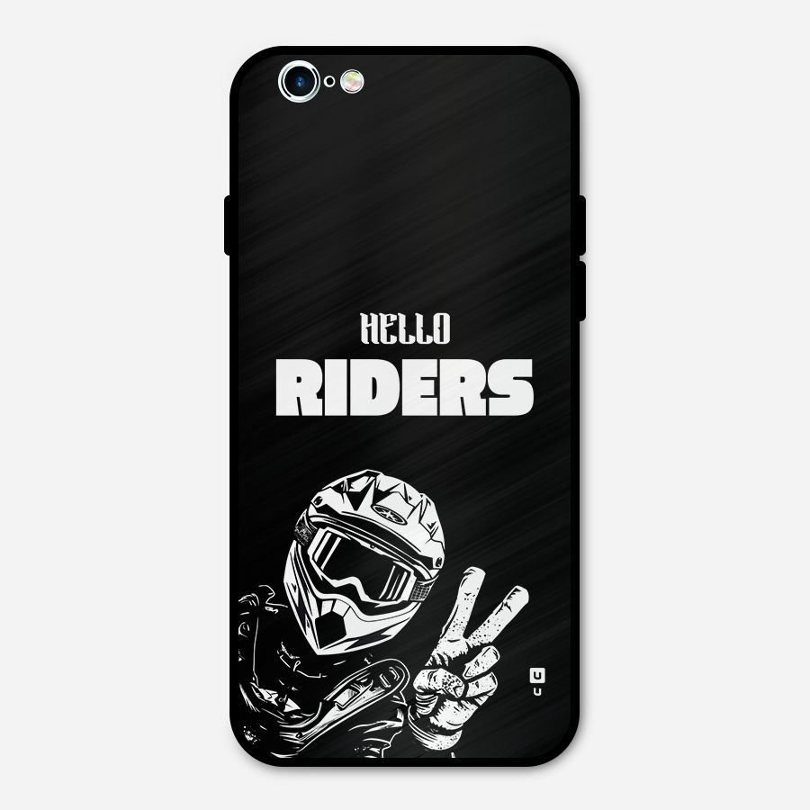 Hello Riders Metal Back Case for iPhone 6 6s