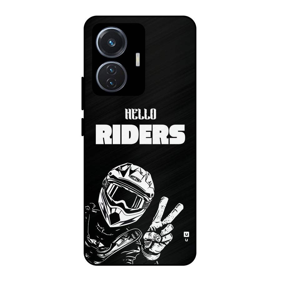 Hello Riders Metal Back Case for iQOO Z6 44W