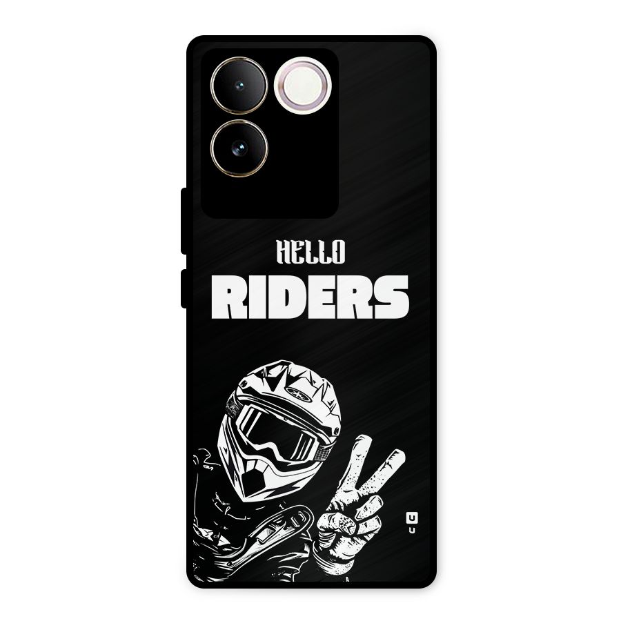 Hello Riders Metal Back Case for iQOO Z7 Pro