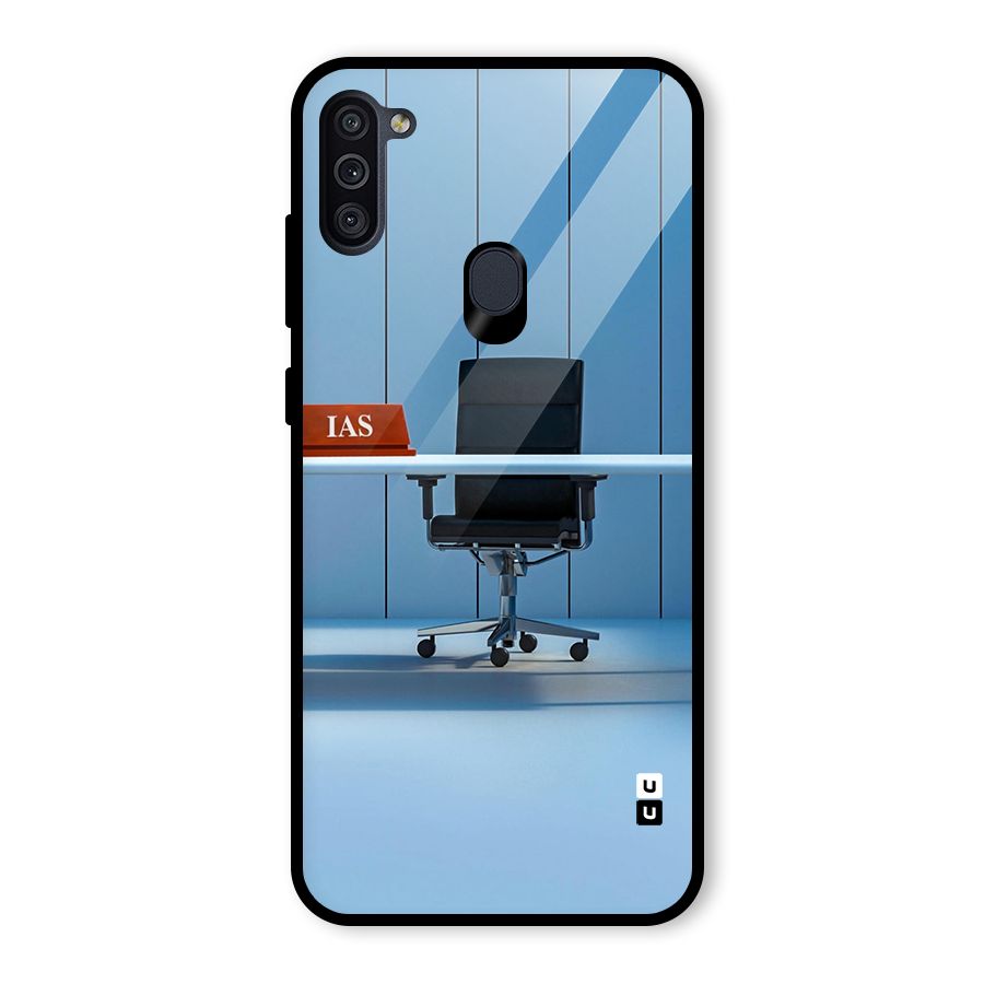High Chair Glass Back Case for Galaxy M11
