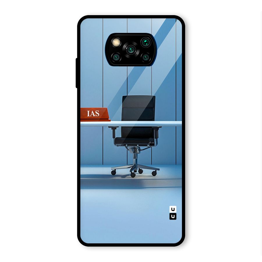 High Chair Glass Back Case for Poco X3 Pro