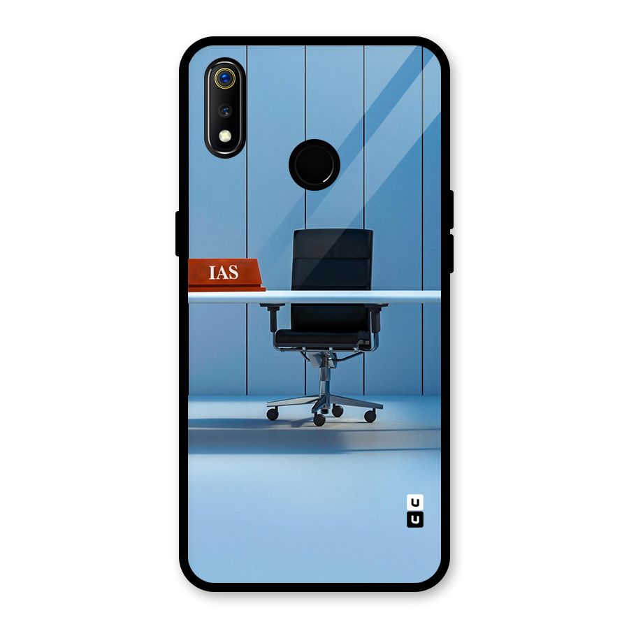 High Chair Glass Back Case for Realme 3i