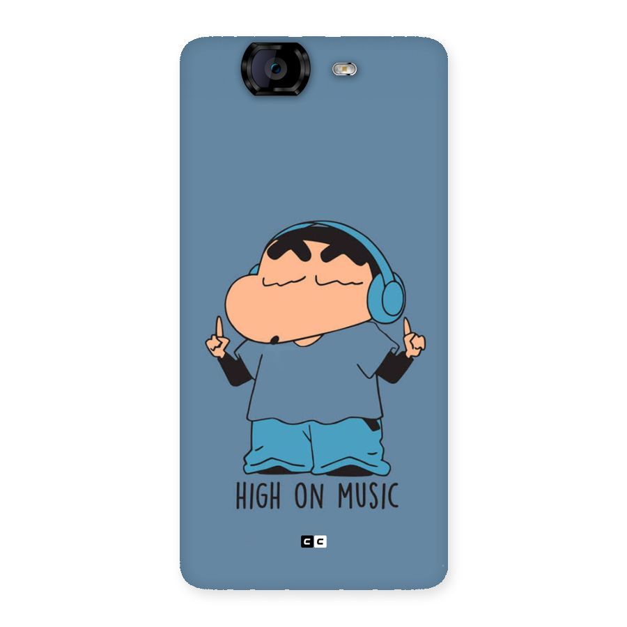 High On Music Back Case for Canvas Knight A350