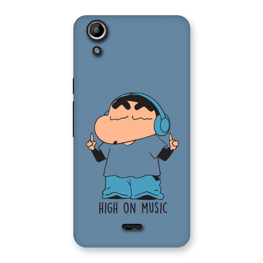 High On Music Back Case for Canvas Selfie Lens Q345
