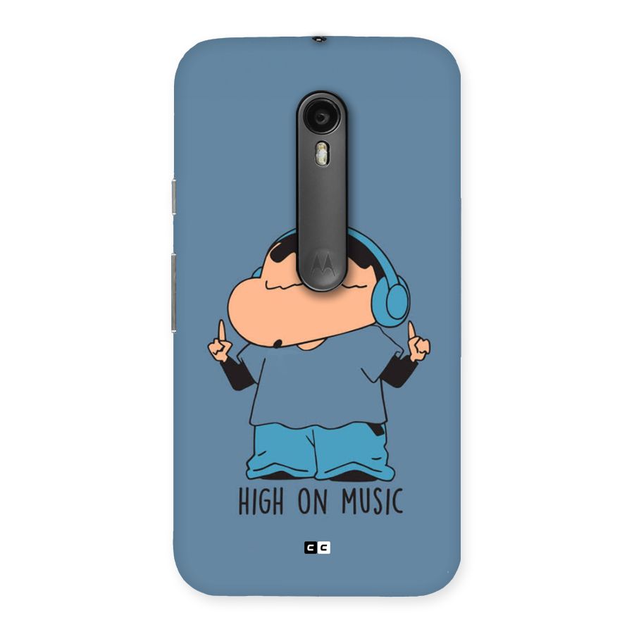 High On Music Back Case for Moto G3