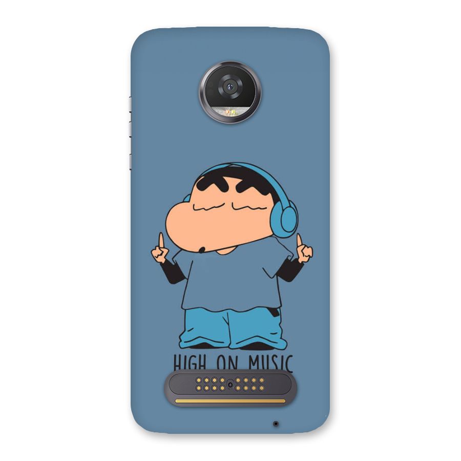 High On Music Back Case for Moto Z2 Play
