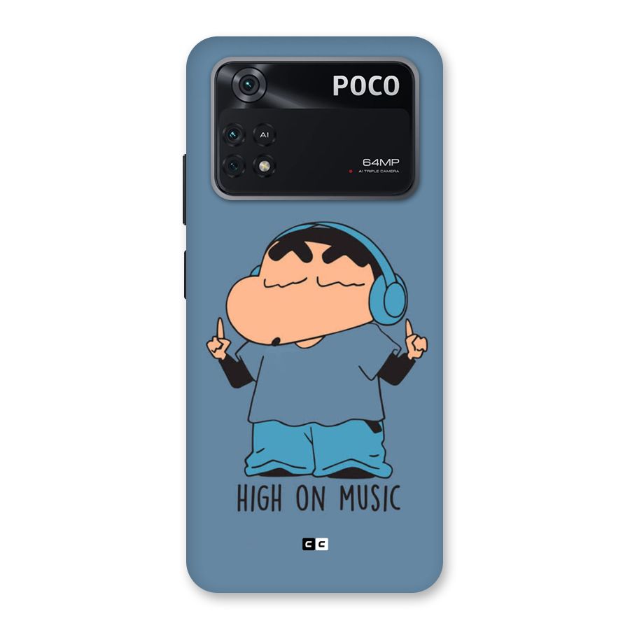 High On Music Back Case for Poco M4 Pro 4G