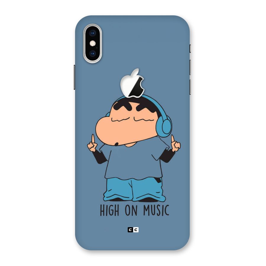High On Music Back Case for iPhone XS Max Apple Cut