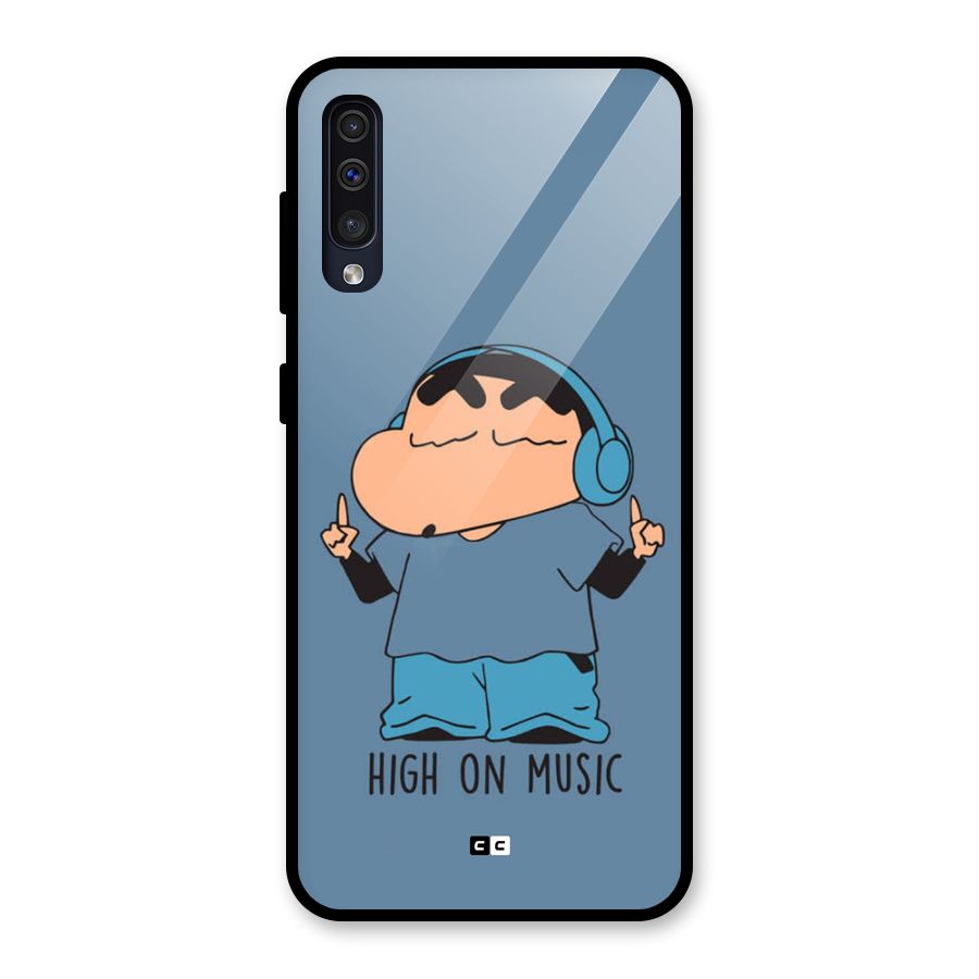 High On Music Glass Back Case for Galaxy A30s