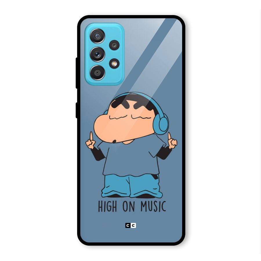 High On Music Glass Back Case for Galaxy A52s 5G
