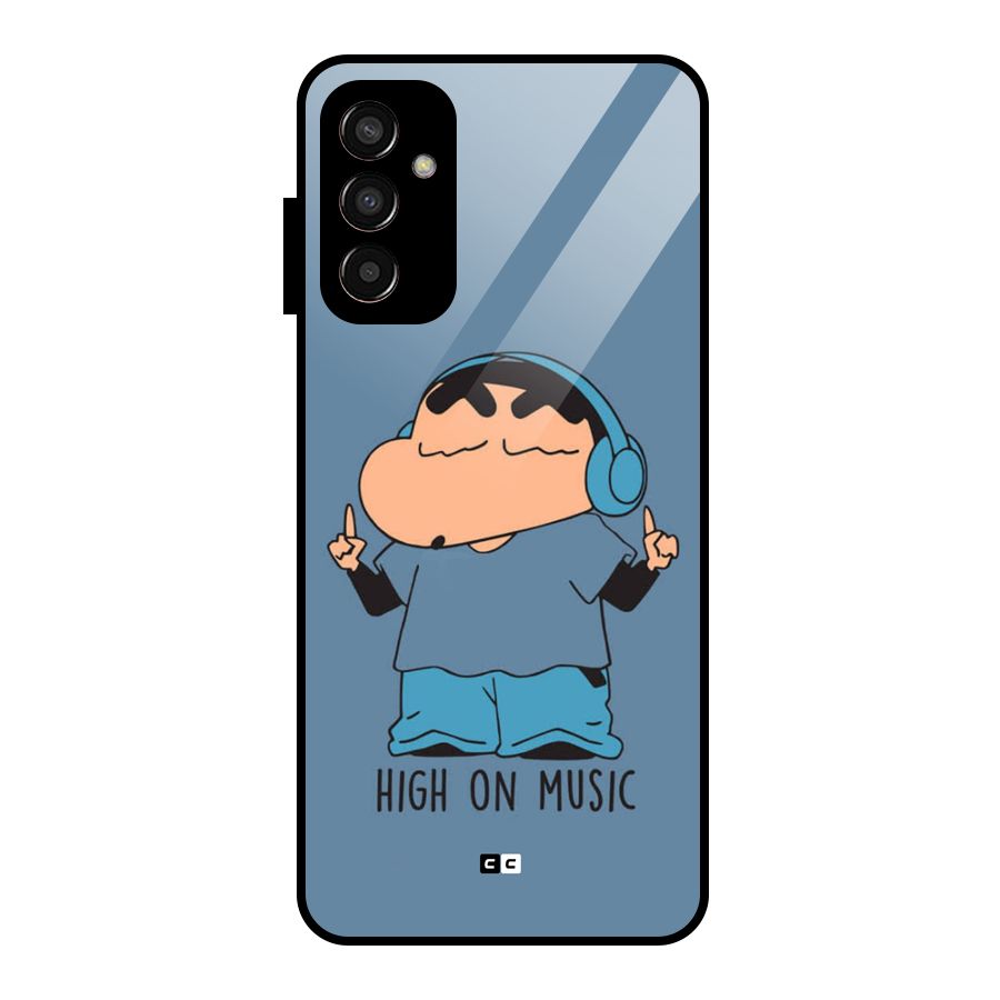 High On Music Glass Back Case for Galaxy F13
