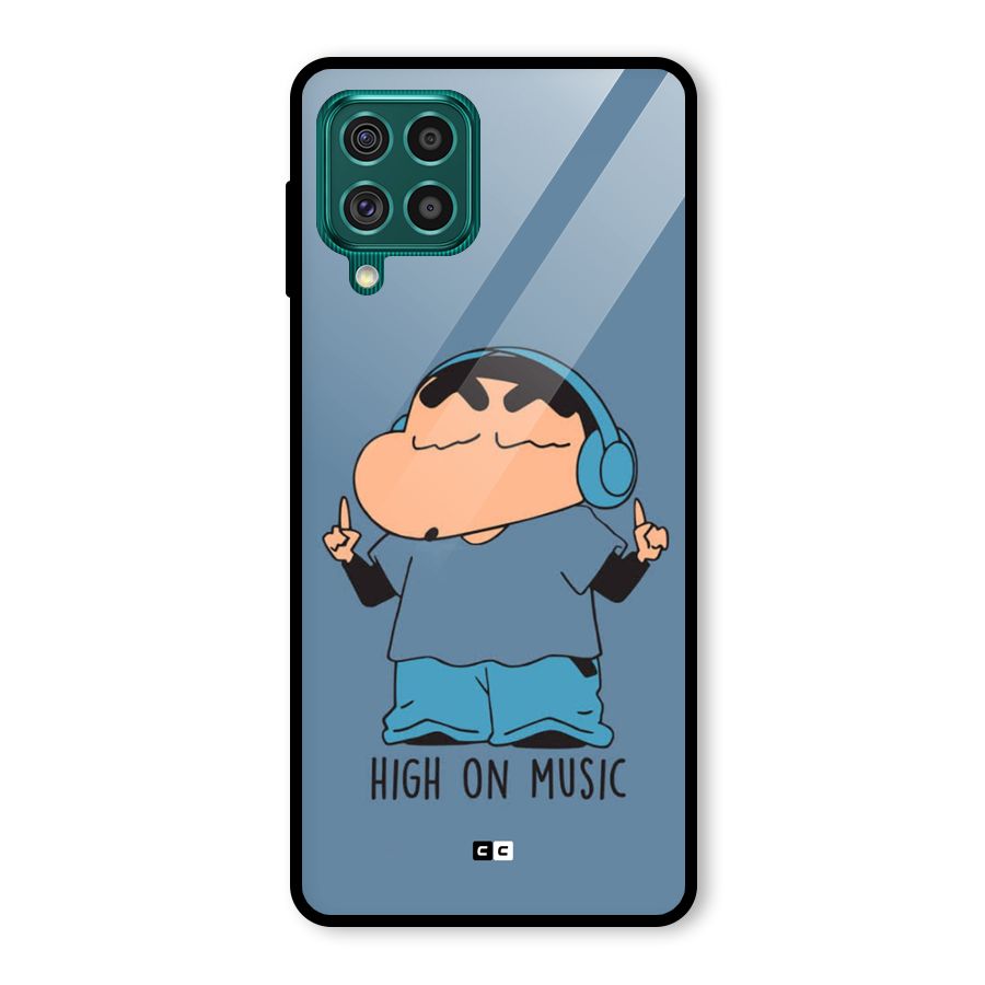 High On Music Glass Back Case for Galaxy F62