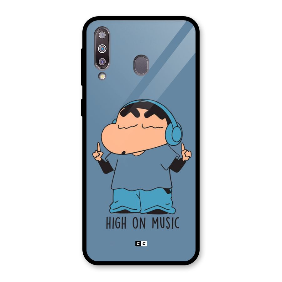 High On Music Glass Back Case for Galaxy M30