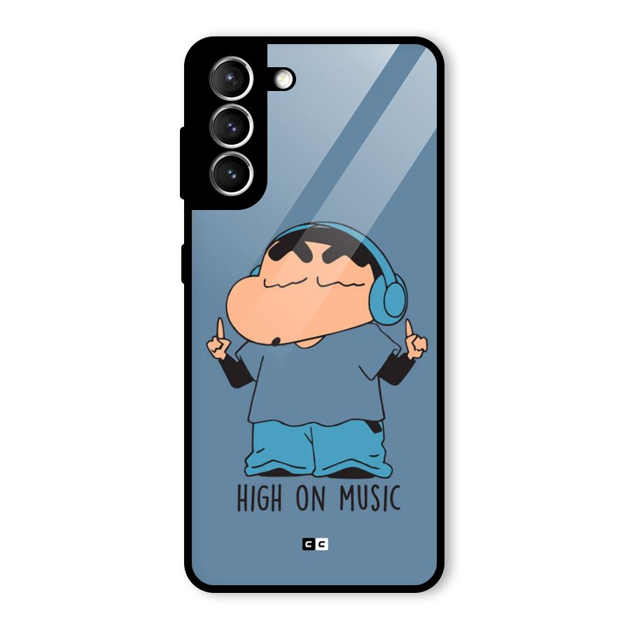 High On Music Glass Back Case for Galaxy S21 5G