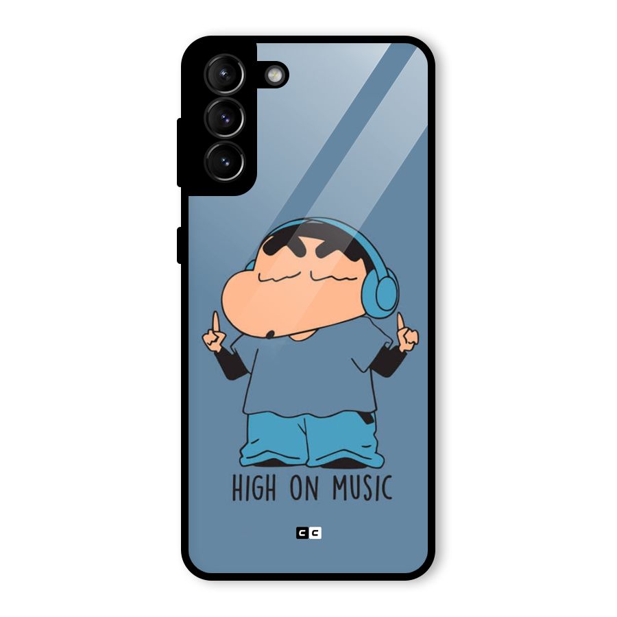 High On Music Glass Back Case for Galaxy S21 Plus