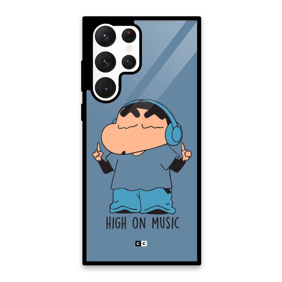 High On Music Glass Back Case for Galaxy S22 Ultra 5G