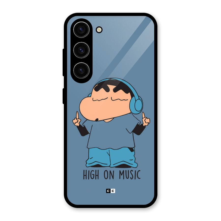 High On Music Glass Back Case for Galaxy S23