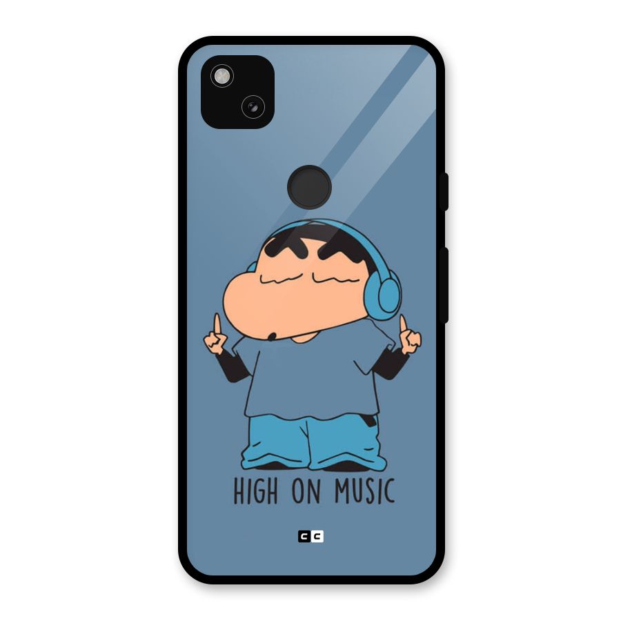High On Music Glass Back Case for Google Pixel 4a