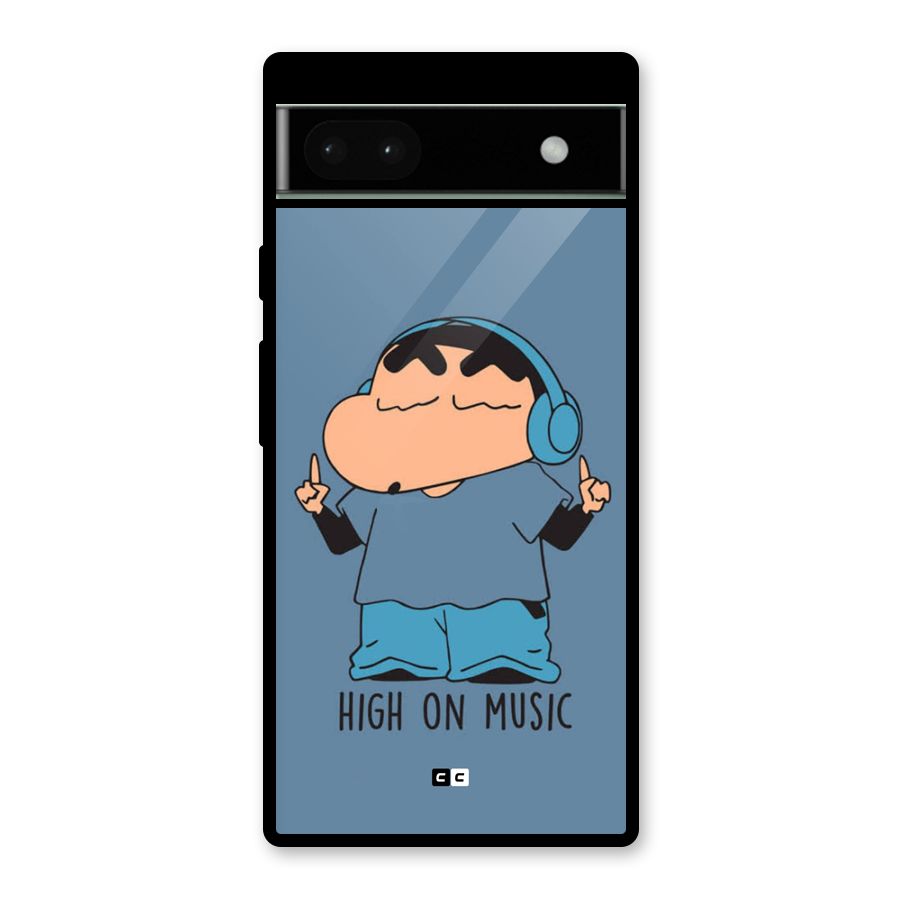 High On Music Glass Back Case for Google Pixel 6a