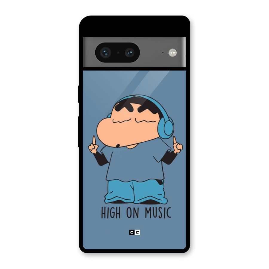 High On Music Glass Back Case for Google Pixel 7