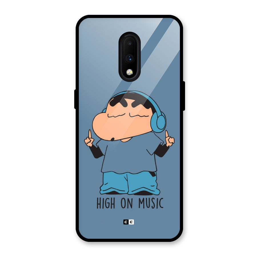 High On Music Glass Back Case for OnePlus 7