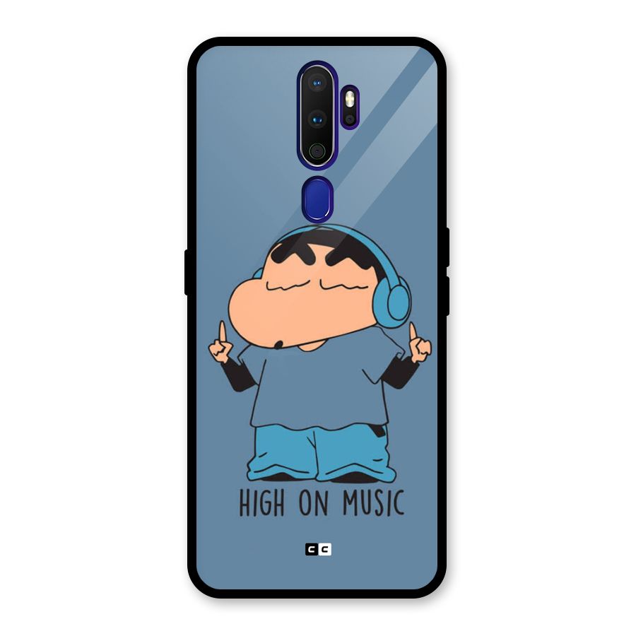 High On Music Glass Back Case for Oppo A9 (2020)