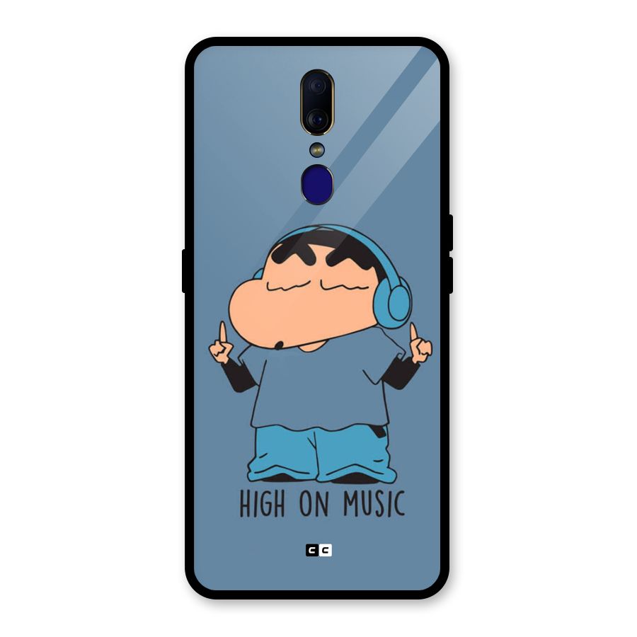 High On Music Glass Back Case for Oppo F11