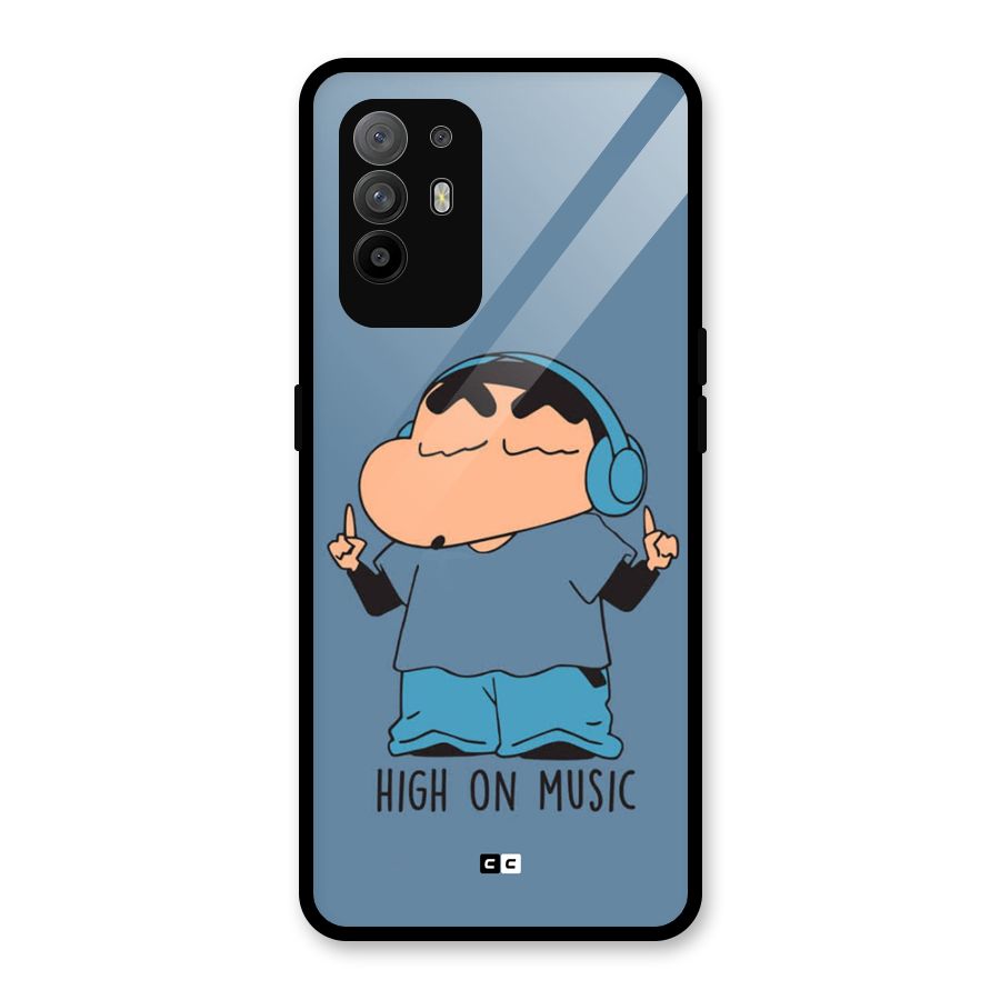 High On Music Glass Back Case for Oppo F19 Pro Plus 5G