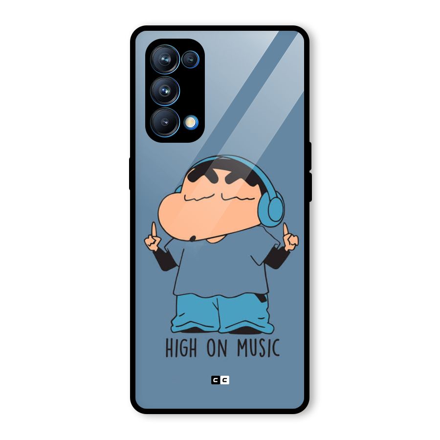 High On Music Glass Back Case for Oppo Reno5 Pro 5G