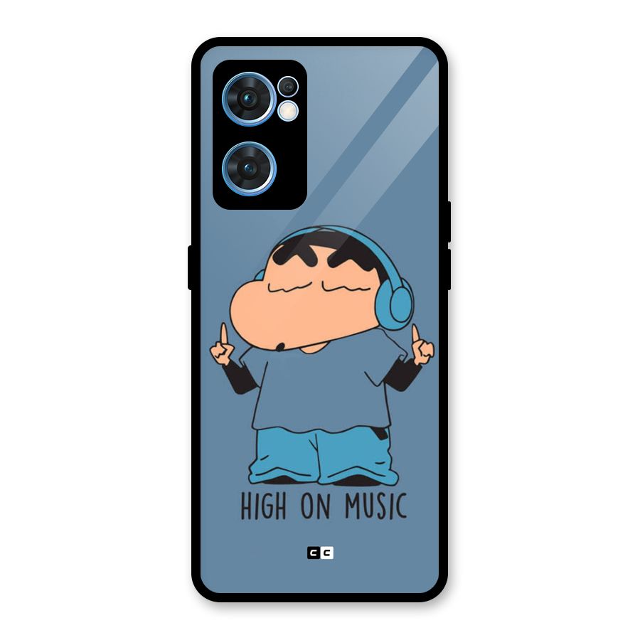 High On Music Glass Back Case for Oppo Reno7 5G