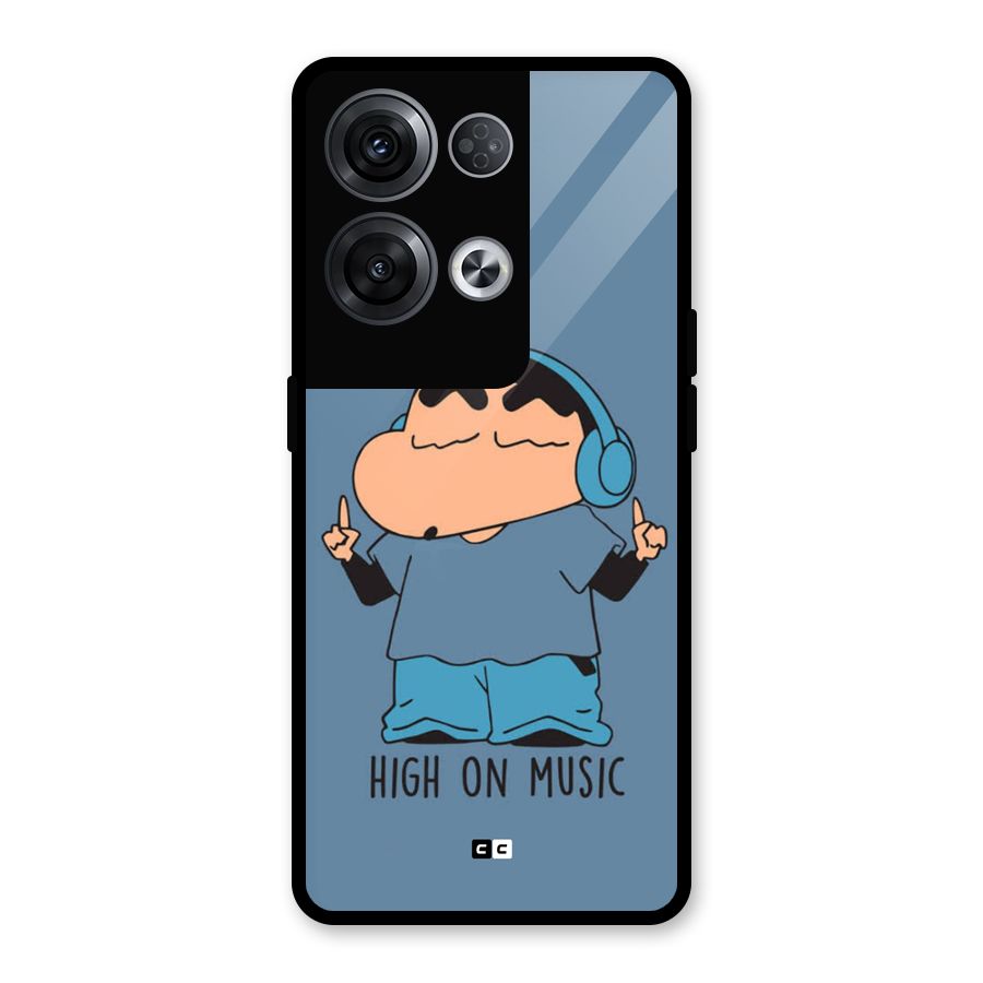 High On Music Glass Back Case for Oppo Reno8 Pro 5G