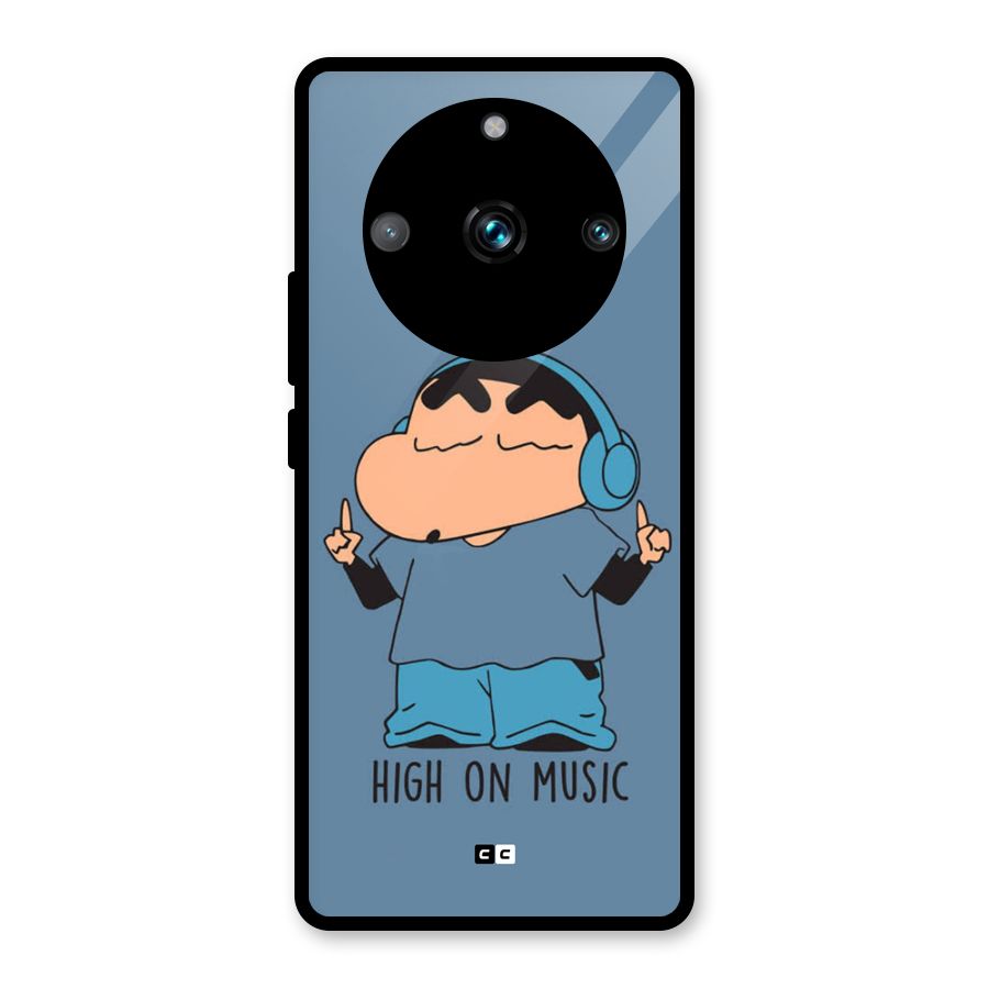 High On Music Glass Back Case for Realme 11 Pro Plus