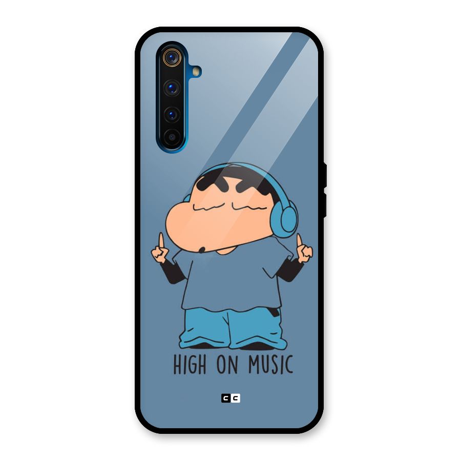 High On Music Glass Back Case for Realme 6 Pro