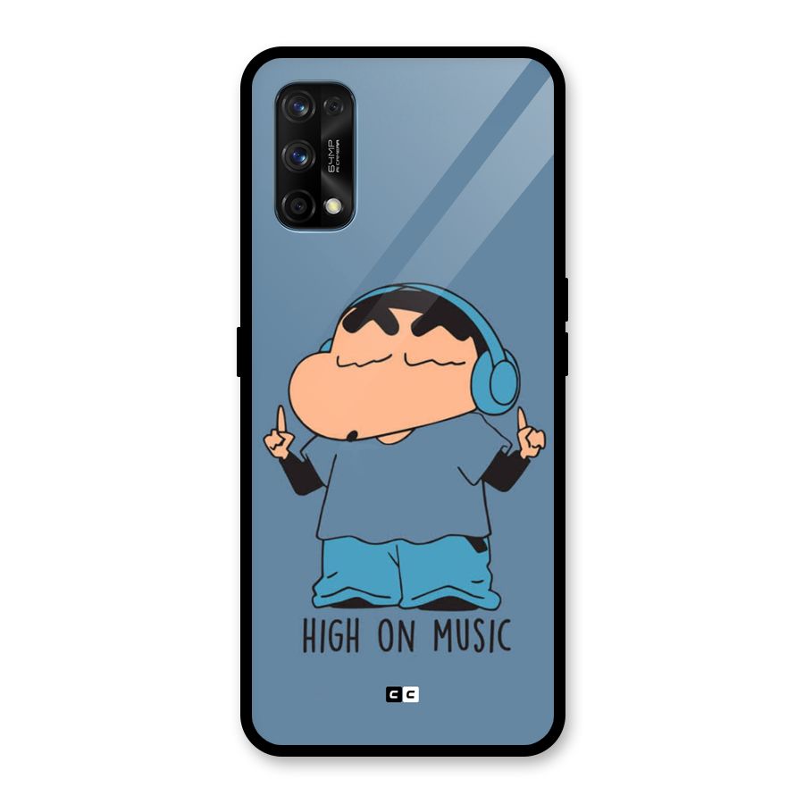 High On Music Glass Back Case for Realme 7 Pro