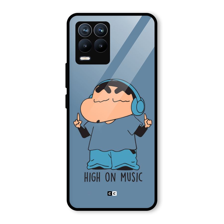 High On Music Glass Back Case for Realme 8
