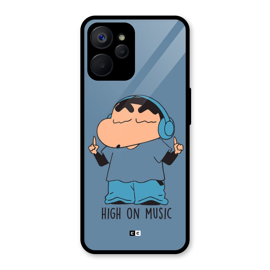 High On Music Glass Back Case for Realme 9i 5G